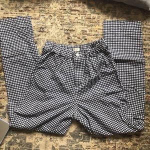 John Galt high-waisted gingham pants